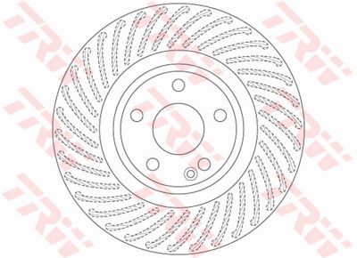 Диск тормозной передний TRW DF6631