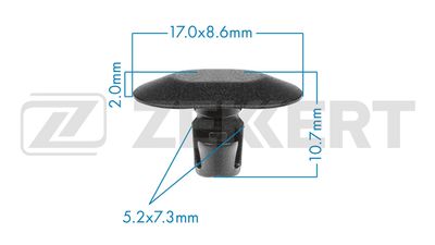 Клипса крепежная Zekkert BE3555