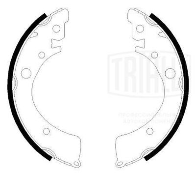 Колодки тормозные барабанные TRIALLI GF4453