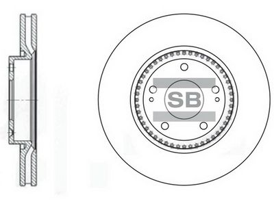 Диск тормозной SANGSIN SD1005