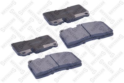 Колодки дисковые передние с антискрипными пластинами STELLOX 000077BSX
