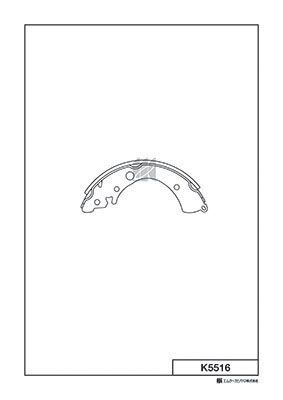 Колодки тормозные барабанные MK KASHIYAMA K5516