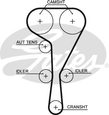 Ремень ГРМ GATES 5551XS