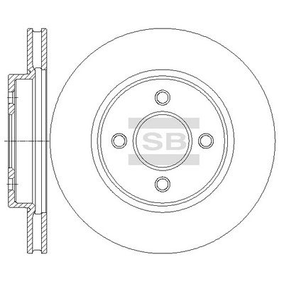 Диск тормозной SANGSIN SD4253