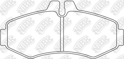 Колодки тормозные дисковые передние NIBK PN0132