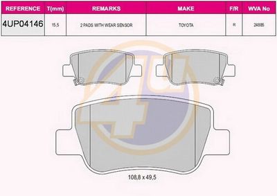 Колодки тормозные задние GANZ GIJ09477