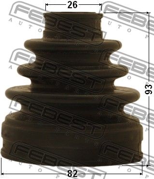 Пыльник ШРУС внутреннего комплект FEBEST 0215D40