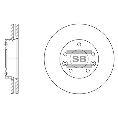 Диск тормозной SANGSIN SD2003