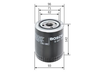 Фильтр масляный BOSCH 0451104066