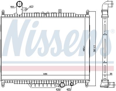 Радиатор NISSENS 64332
