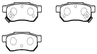 Колодки тормозные дисковые HSB HP5123
