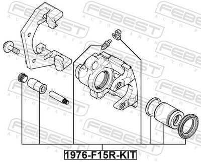 Ремкомплект тормозного суппорта FEBEST 1976F15RKIT