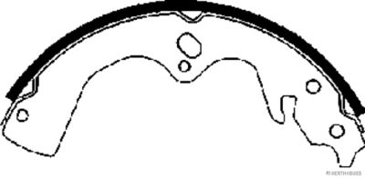 Колодки тормозные барабанные PMC PLB012