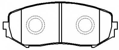 Колодки тормозные дисковые передние HSB HP8447