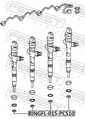 Шайба форсунки TOYOTA 1117627011