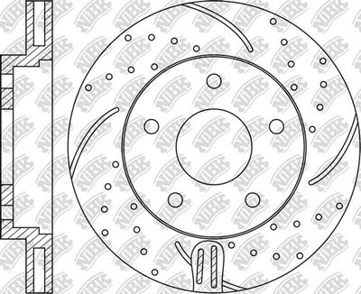 Диск тормозной NIBK RN1193DSET