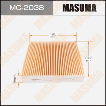 Фильтр салона Masuma MC2038