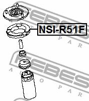 Проставка пружины верхняя FEBEST NSIR51F