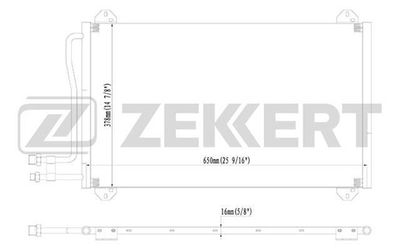 Радиатор кондиционера Zekkert MK3087