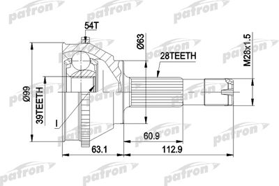 ШРУС наружный PATRON PCV1120