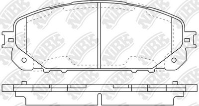 Колодки тормозные дисковые NIBK PN0848