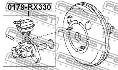 Цилиндр тормозной главный FEBEST 0179RX330