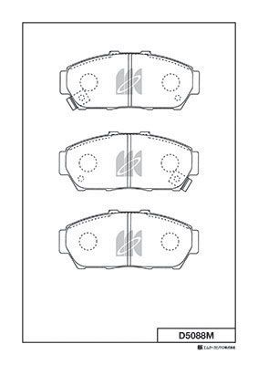Колодки тормозные дисковые MK KASHIYAMA D5088M