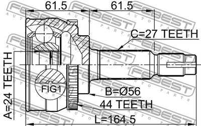 ШРУС наружный FEBEST 0210078A44