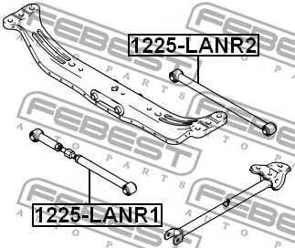 Тяга задняя поперечная регулируемая FEBEST 1225LANR1