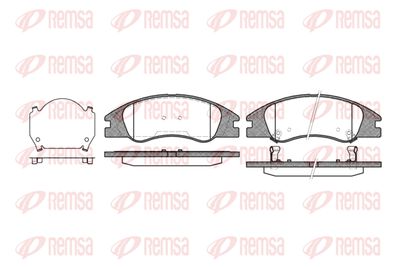 Колодки тормозные дисковые передние REMSA 113402