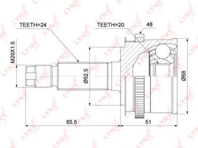 ШРУС наружный HDK KI018A48