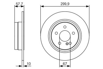 Диск тормозной BOSCH 0986479S92