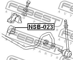 Втулка стабилизатора передней подвески ТОЧКА ОПОРЫ 201614