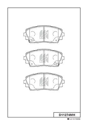 Колодки тормозные MK KASHIYAMA D11274MH