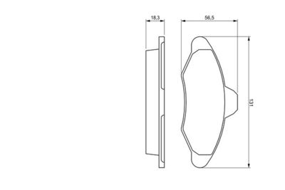 Комплект колодок для дискового тормоза BOSCH 0986460949