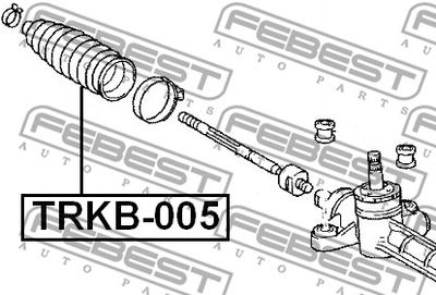 Пыльник рулевой рейки FEBEST TRKB005