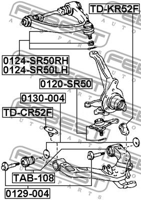 Опора шаровая FEBEST 0120SR50