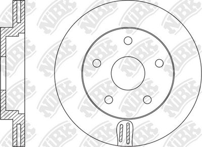 Диск тормозной передний NIBK RN1545