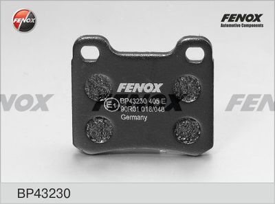 Колодки тормозные дисковые FENOX BP43230