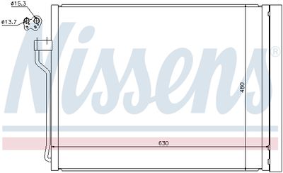 Радиатор кондиционера NISSENS 940288