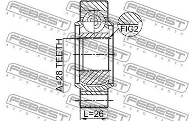 ШРУС внутренний задний FEBEST 2311TR5RR