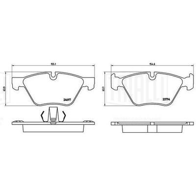 Колодки тормозные дисковые передние TRIALLI PF4188