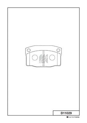 Колодки тормозные дисковые MK KASHIYAMA D11029