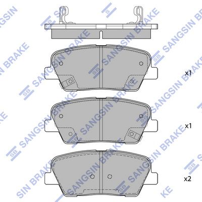 Колодки тормозные дисковые SANGSIN SP4231