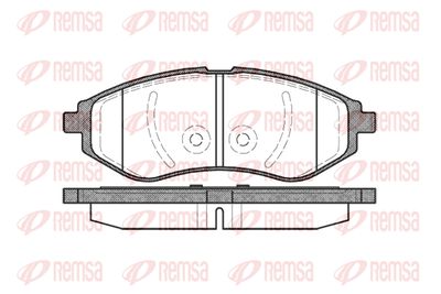 Колодки тормозные передние REMSA 098600