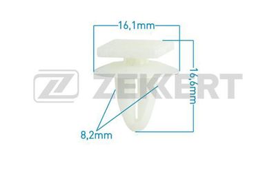 Клипса крепежная Zekkert BE1936