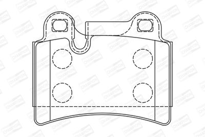 Комплект колодок для дискового тормоза AYWIparts AW1810685