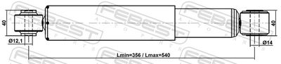 Амортизатор задний FEBEST 05110006R