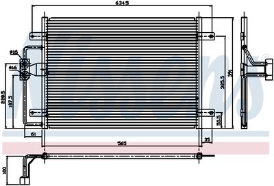 Радиатор кондиционера NISSENS 94323