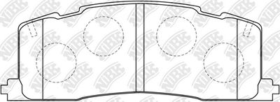 Колодки тормозные дисковые NIBK PN1274